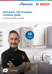 Greenstar CDI compact installer guide Preview Image