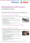 Maintaining your boiler pressure