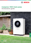 Bosch CS7001 Homeowner guide Preview Image