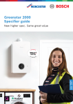 Worcester Bosch Greenstar 2000 Specification One Pager Preview Image
