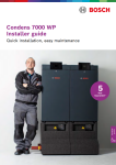Condens 7000 WP Installer guide Preview Image