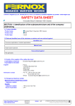 SDS Worcester Bosch Greenstar WB3 Cleaner Data Sheet