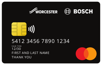 NEW Worcester Bosch Mastercard!