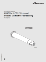 8000 F Flue Kit 80/125 Horizontal installation manual thumbnail