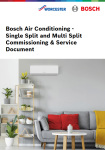 Bosch Air Conditioning - Single Split and Multi Split Commissioning & Service Document Preview Image