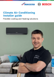 Bosch Climate Air Conditioning Installer guide Preview Image