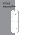 Green Storage Cylinders Installation & Maintenance Instructions Preview Image