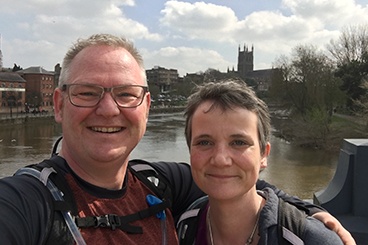 Double marathon heats up for Worcester Bosch pair raising money for Prostate Cancer UK