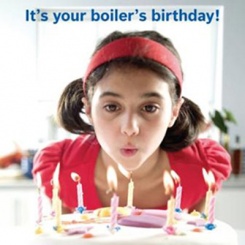 Handy boiler birthday reminder cards