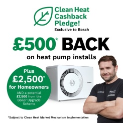 £3,000 Clean Heat Cashback Pledge to encourage uptake of heat pump heating systems